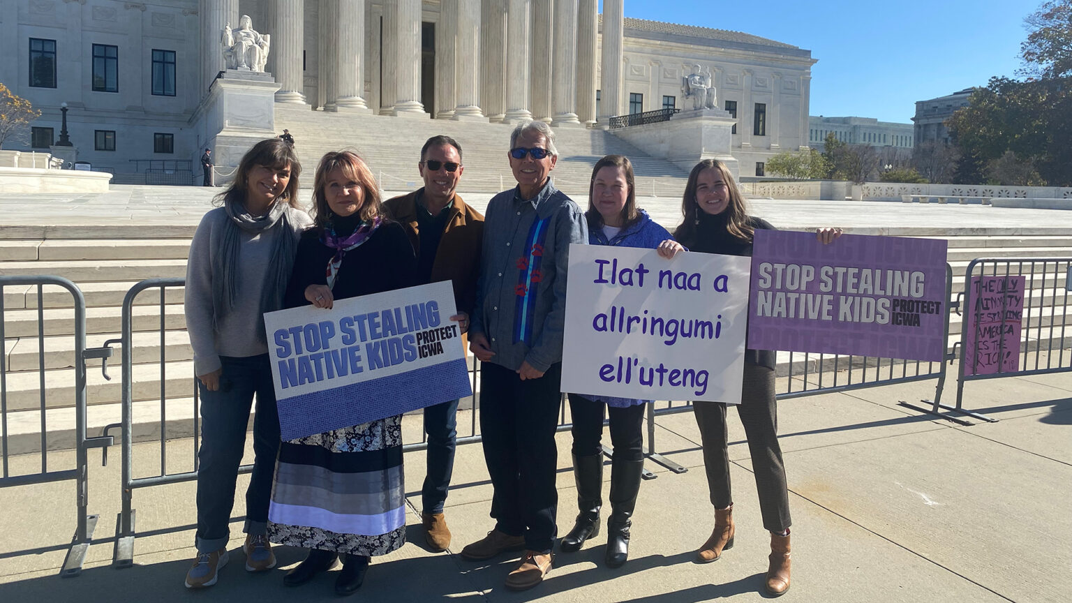 Protect ICWA coalition members outside of the Supreme Court.