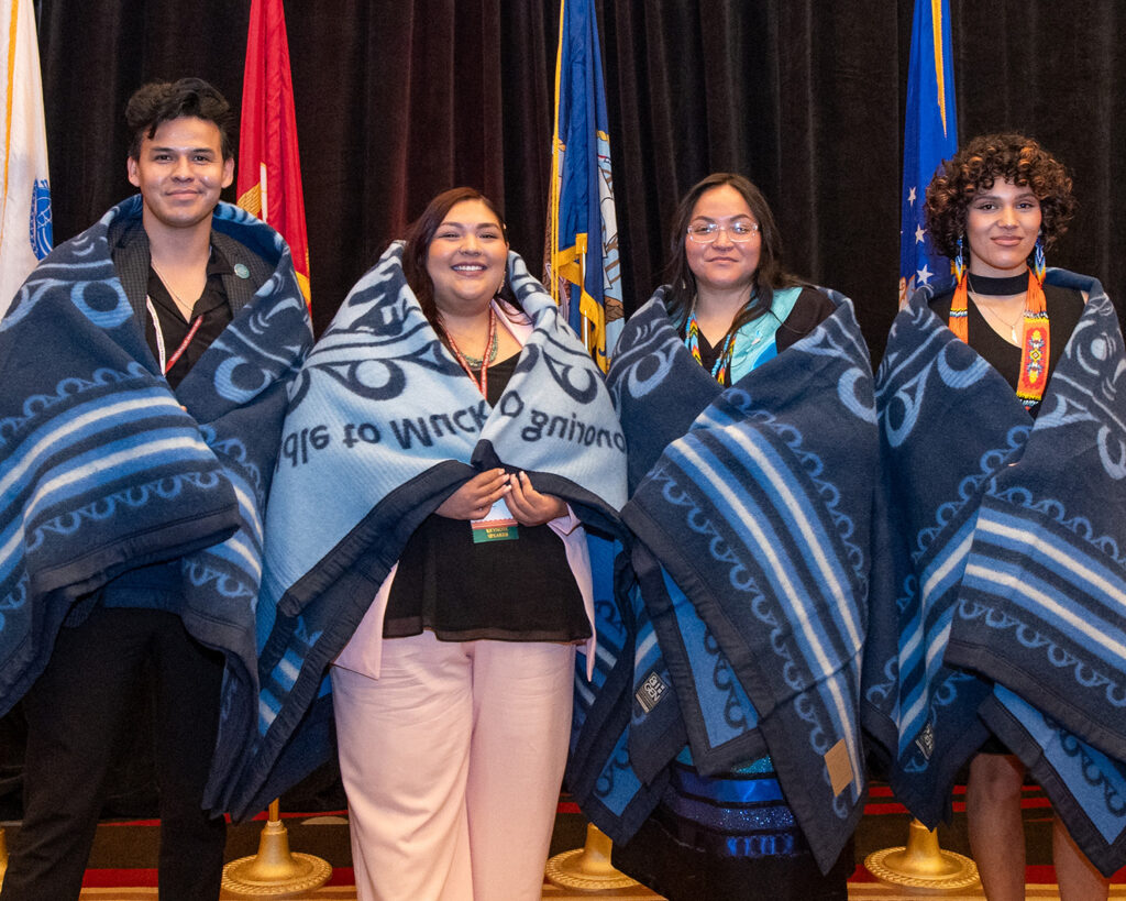 Native youth presenters at NICWA's annual conference.